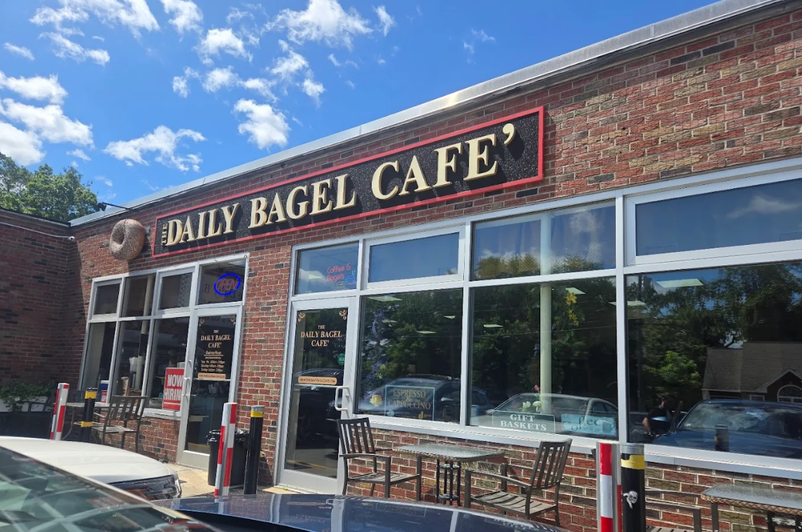 The Daily Bagel storefront on North Main Street in Leominster, Massachusetts